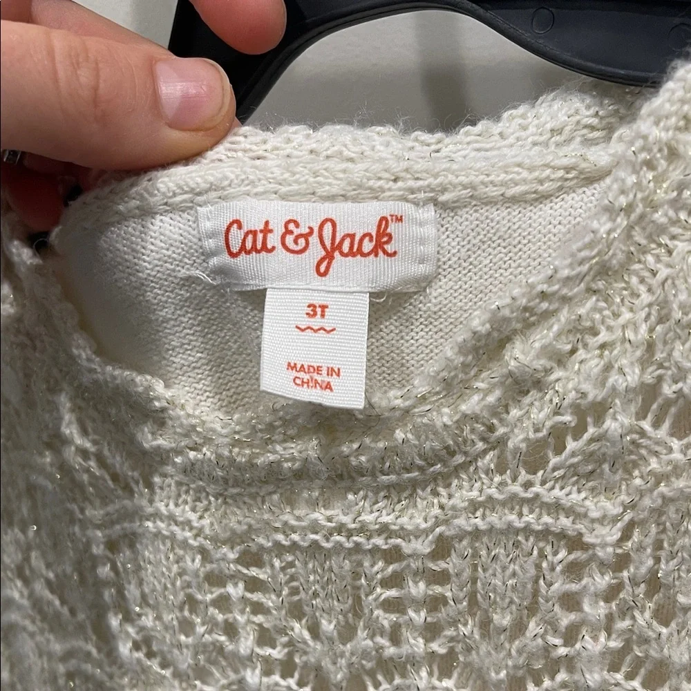 Cat & Jack Ivory Lace Sparkly 3T Dress